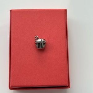 James Avery Retired Sterling Silver Cupcake charm